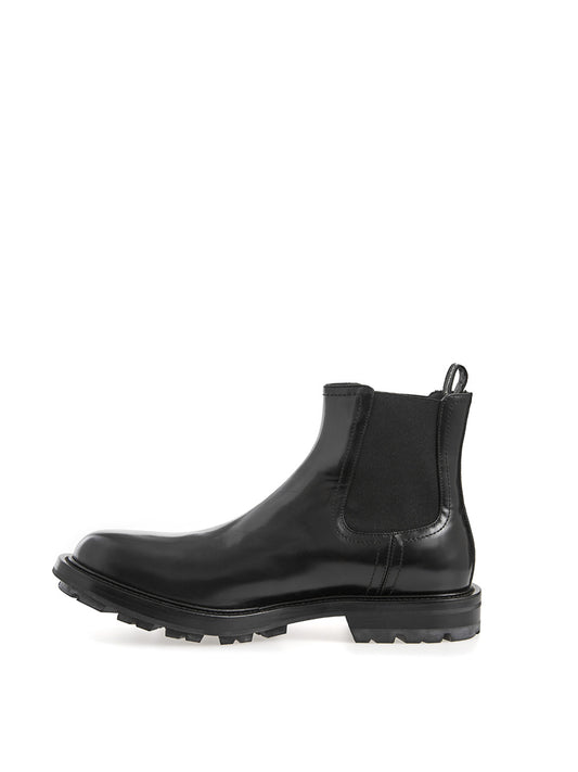 Elegant Black Leather Chelsea Boots