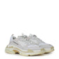 Elevated White Mesh Trekking Sneakers