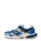 Iconic Blue Track Sneakers with Layered Sole