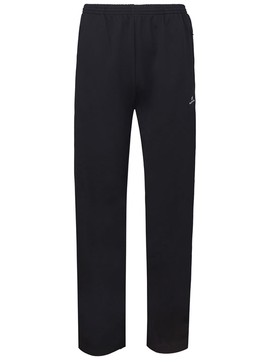 Elegant Black Joggers with Contrast Detailing