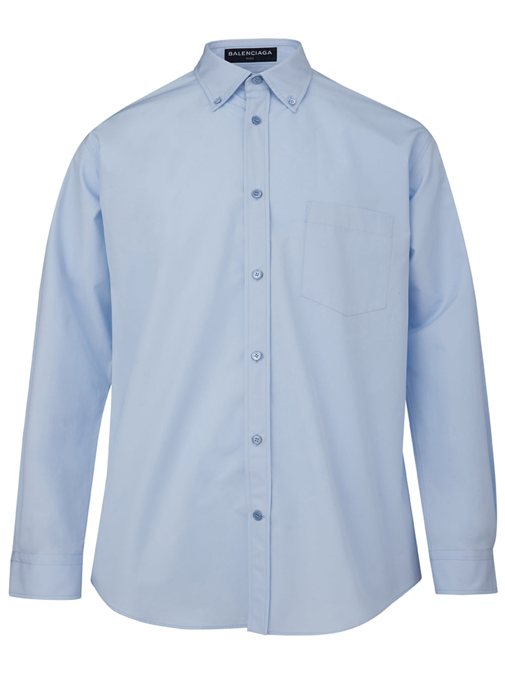 Elegant Blue Oxford Cotton Shirt