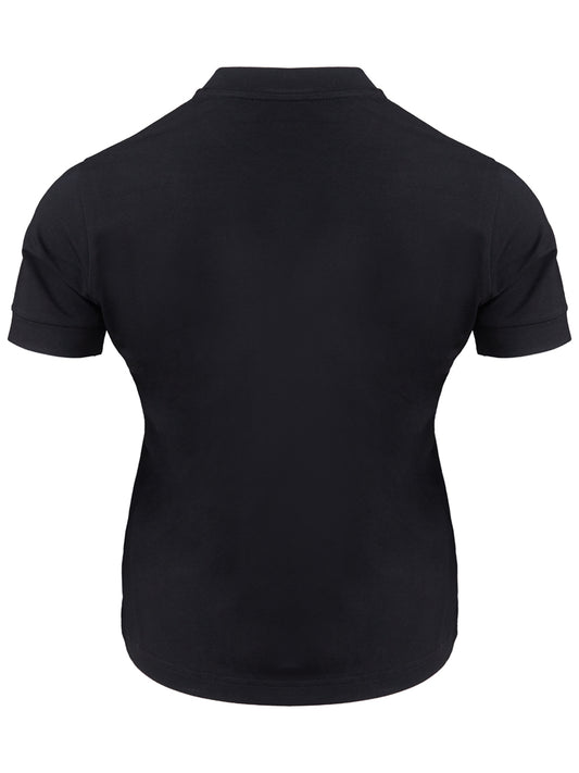 Elegant Black Logo Print Tee
