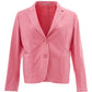 Chic Pink Cotton Jacket by Lardini