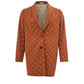 Elegant Purple Cotton Light Coat