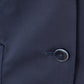 Elegant Navy Blue Cotton Jacket