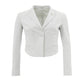 Chic Grey Linen Bolero Jacket