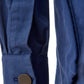 Elegant Blue Linen Jacket Shirt