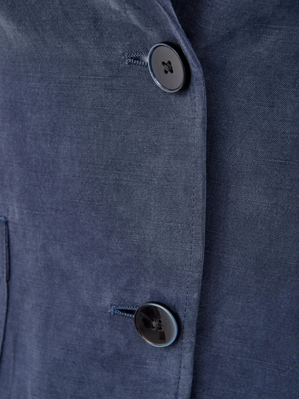 Elegant Blue Viscose Jacket