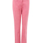 Chic Pink Chino Style Cotton Trousers