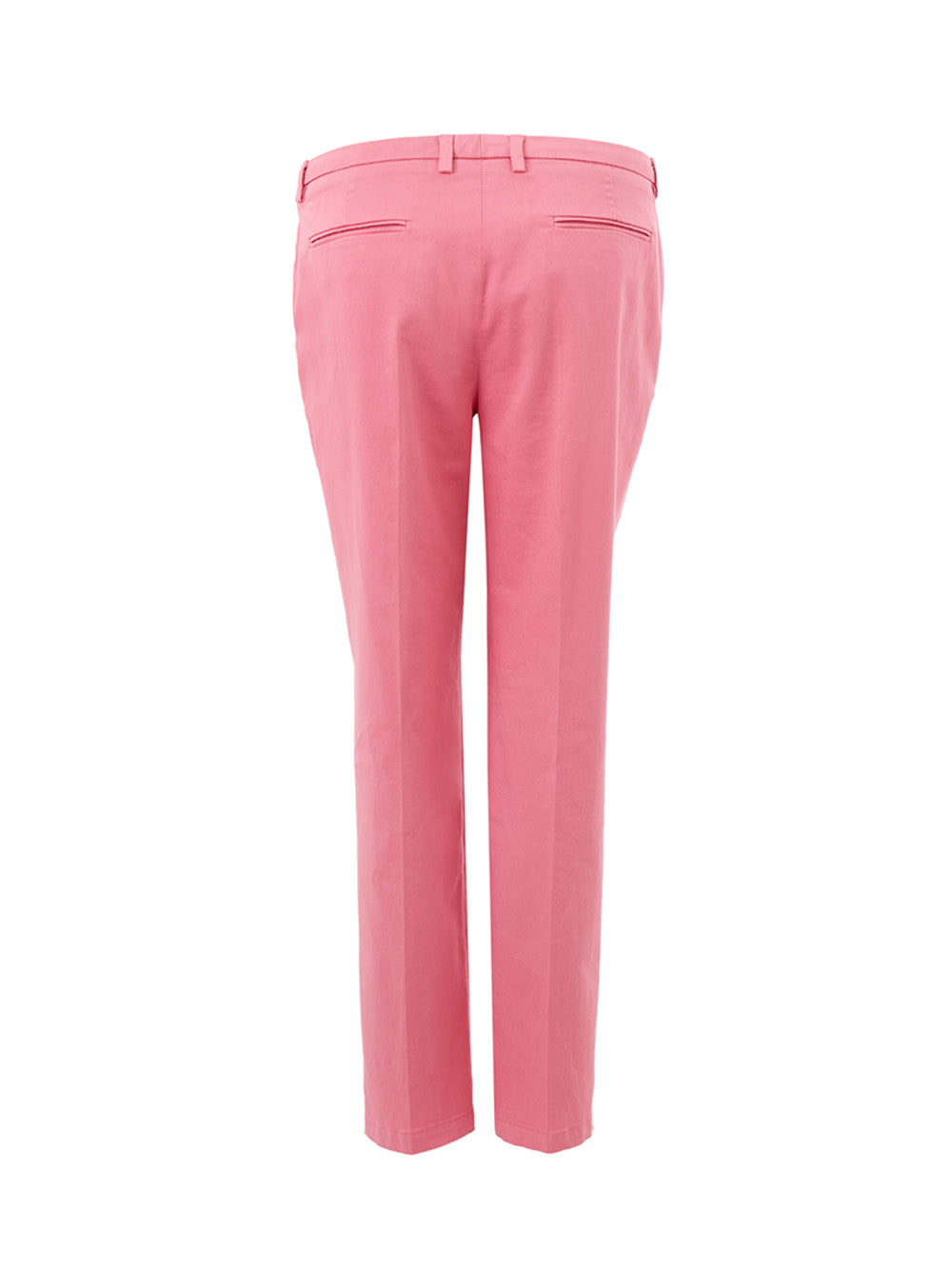 Chic Pink Chino Style Cotton Trousers