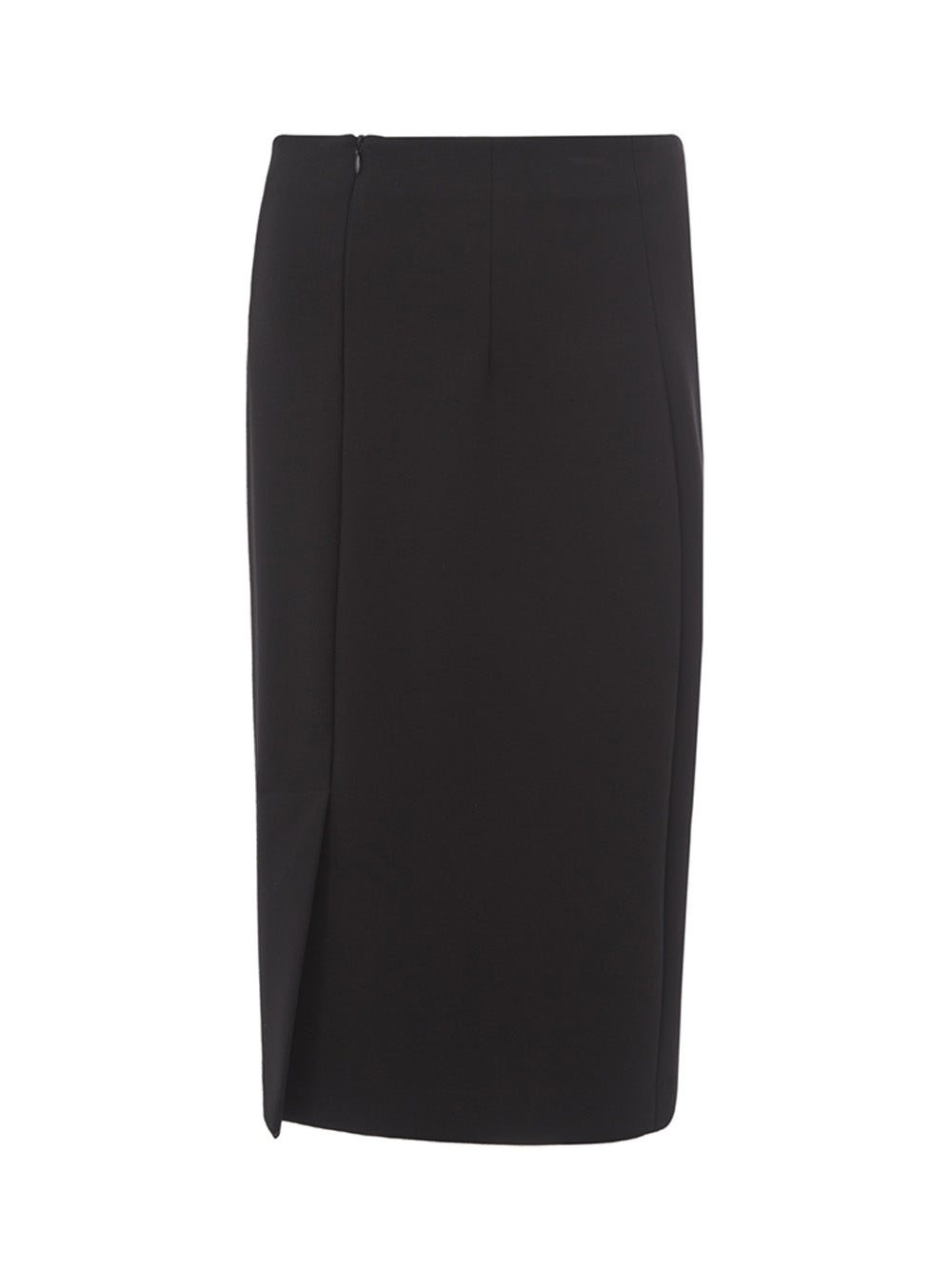 Elegant Viscose Black Skirt