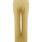 Chic Yellow Cotton Chino Trousers