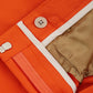 Elegant Orange Cotton Chinos