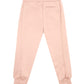 Elegant Pink Elastic Band Trousers