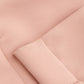 Elegant Pink Elastic Band Trousers