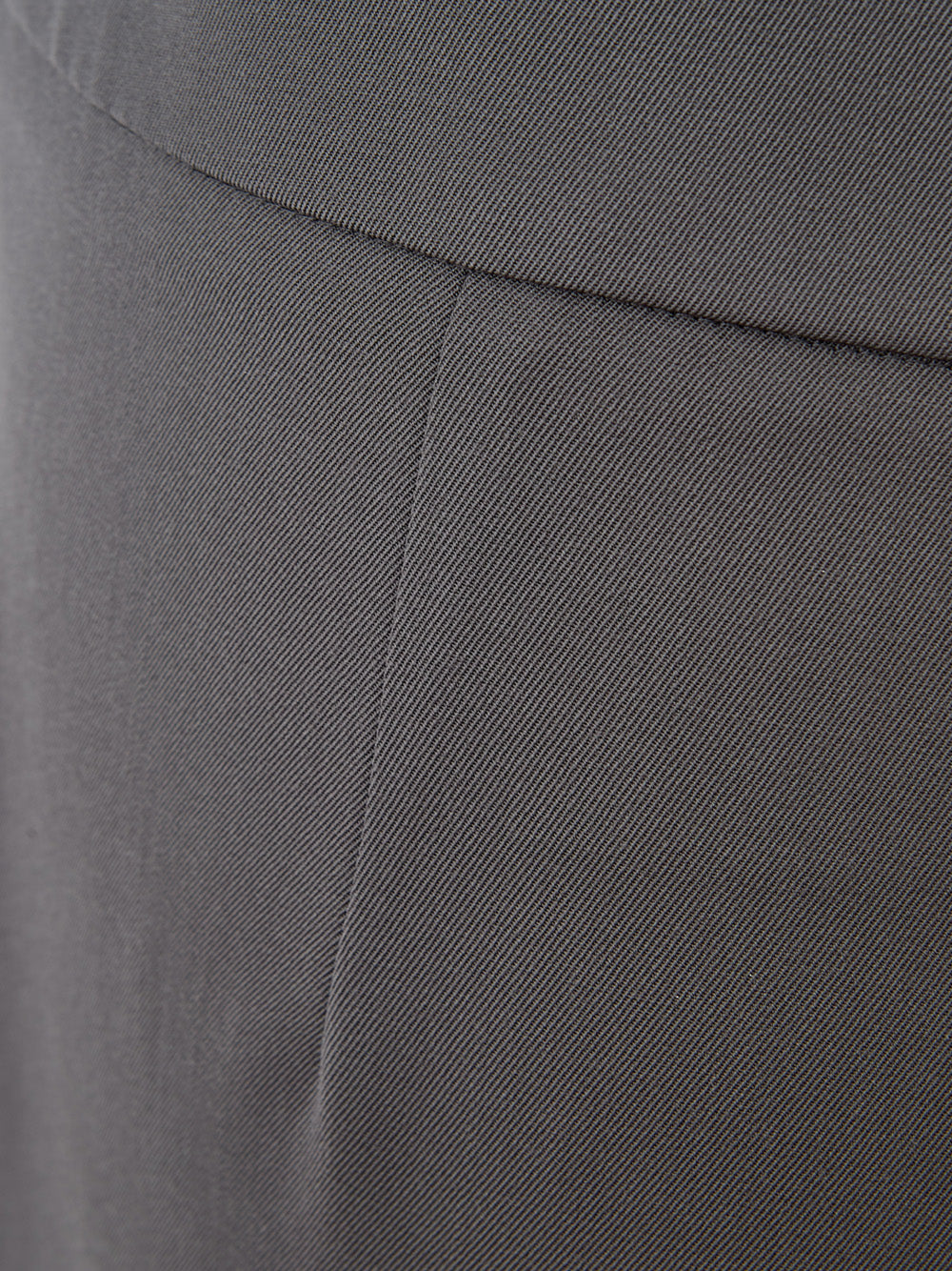 Elegant Grey Palazzo Wool Trousers