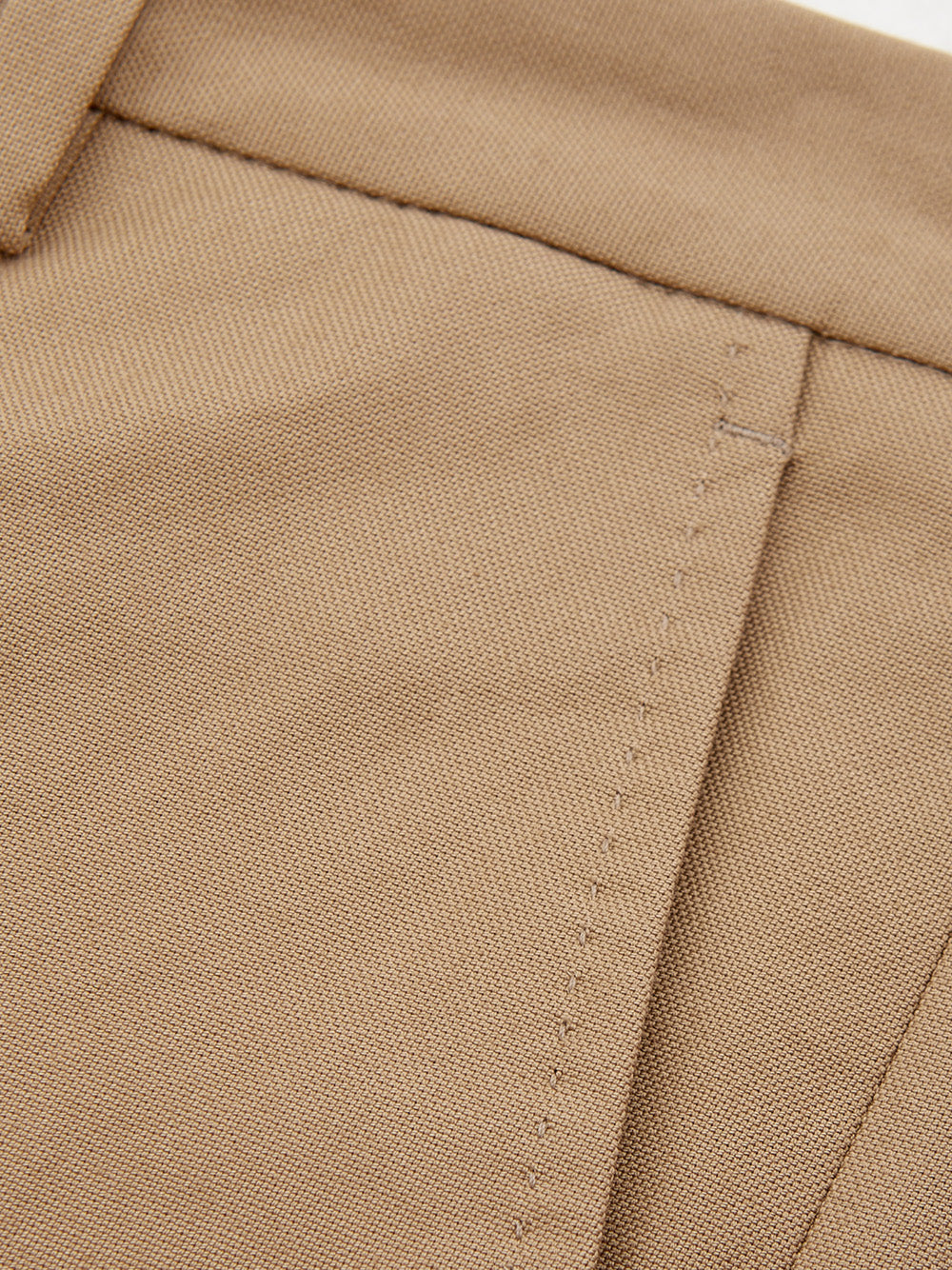 Elegant Beige Cotton Chino Pants