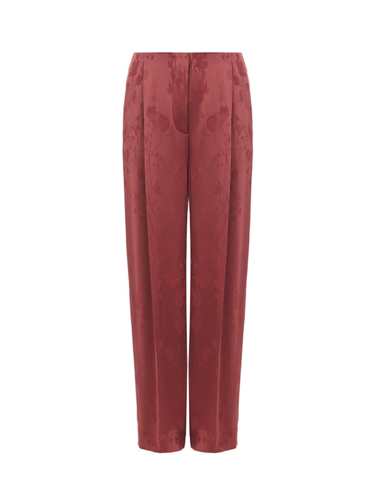 Elegant Bordeaux Palazzo Trousers