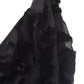 Elegant Embroidered Black Velvet Dress