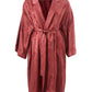 Elegant Red Printed Trench - Impeccable Style