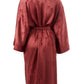 Elegant Red Printed Trench - Impeccable Style