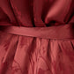 Elegant Red Printed Trench - Impeccable Style