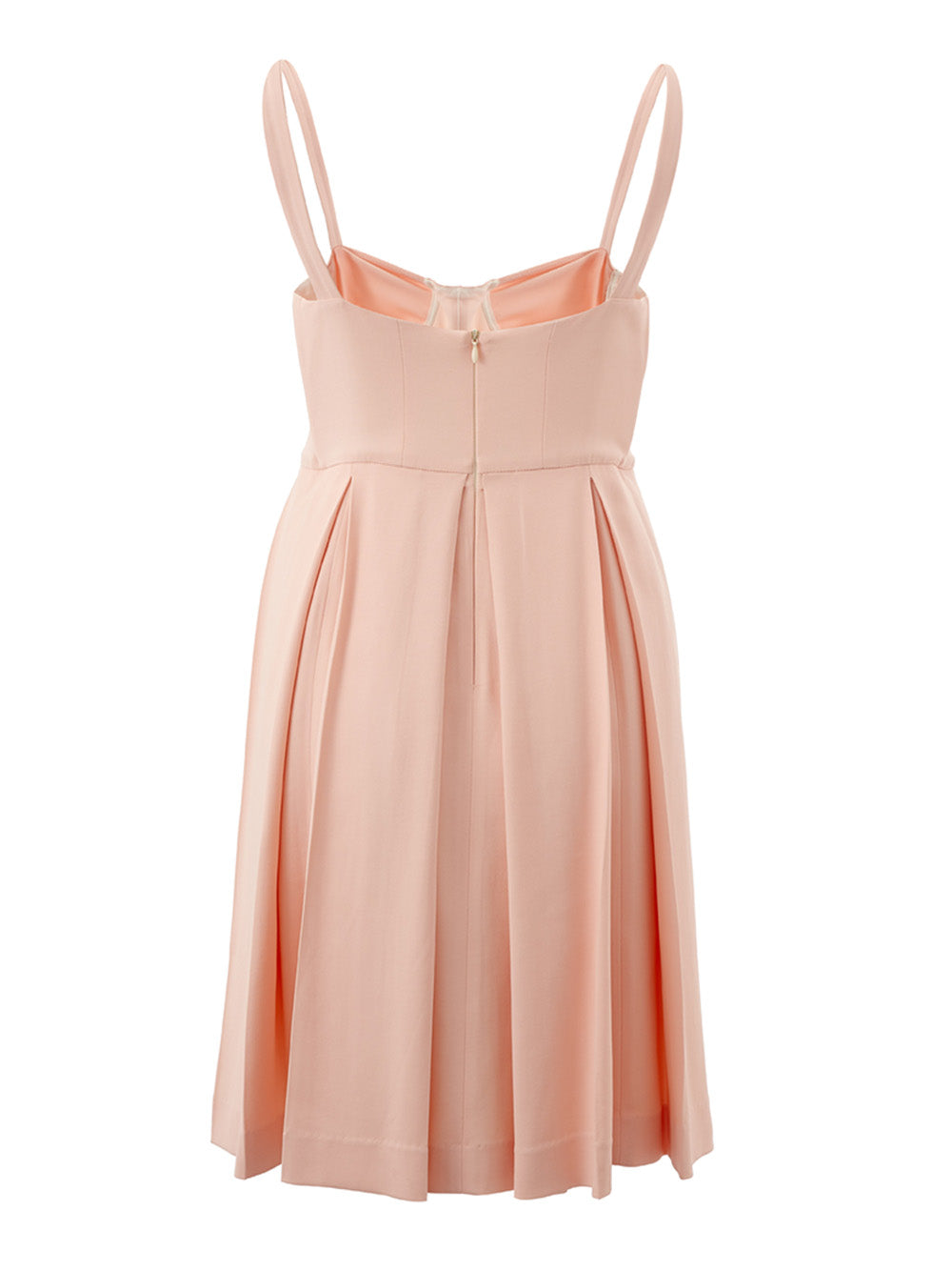 Elegant Pink Viscose Bodice Dress