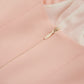 Elegant Pink Viscose Bodice Dress