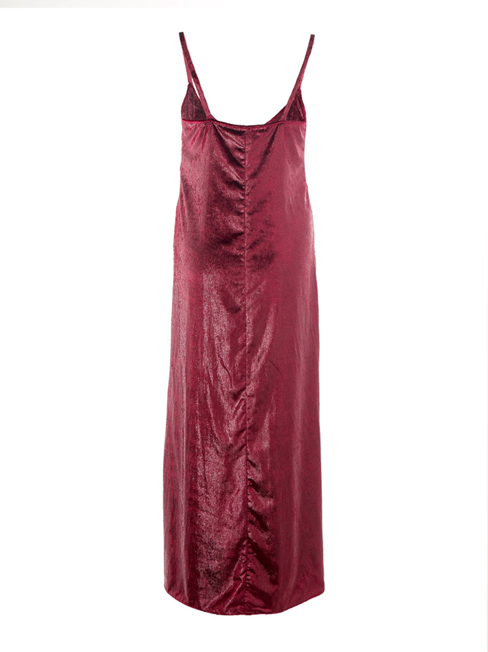 Bordeaux Velvet Elegance Long Dress