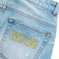 Chic Straight Fit Light Blue Denim