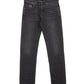 Sleek Black Washed Denim Slim Fit Pants