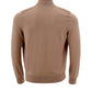 Elegant Alcantara Cotton Zip Sweater
