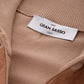 Elegant Alcantara Cotton Zip Sweater