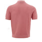 Chic Pink Knit-Effect Cotton Polo