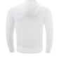 Elegant White Cotton Hooded Sweater