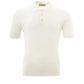 Elegant White Cotton Knitwear-Effect Polo
