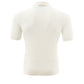 Elegant White Cotton Knitwear-Effect Polo