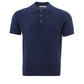 Elegant Italian Knit Cotton Polo Shirt in Blue