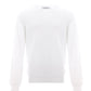 Elegant White Cotton Jumper for Men