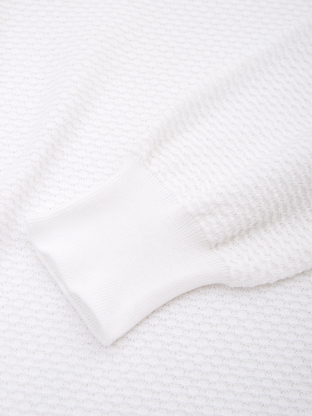 Elegant White Cotton Jumper for Men