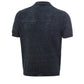 Elegant Grey Linen Polo Shirt