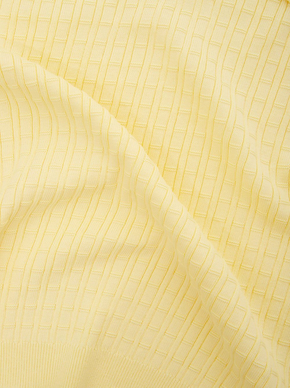 Elegant Yellow Cotton Polo by Gran Sasso