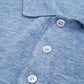 Elegant Light Blue Linen Polo Shirt
