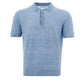 Elegant Light Blue Linen Polo Shirt
