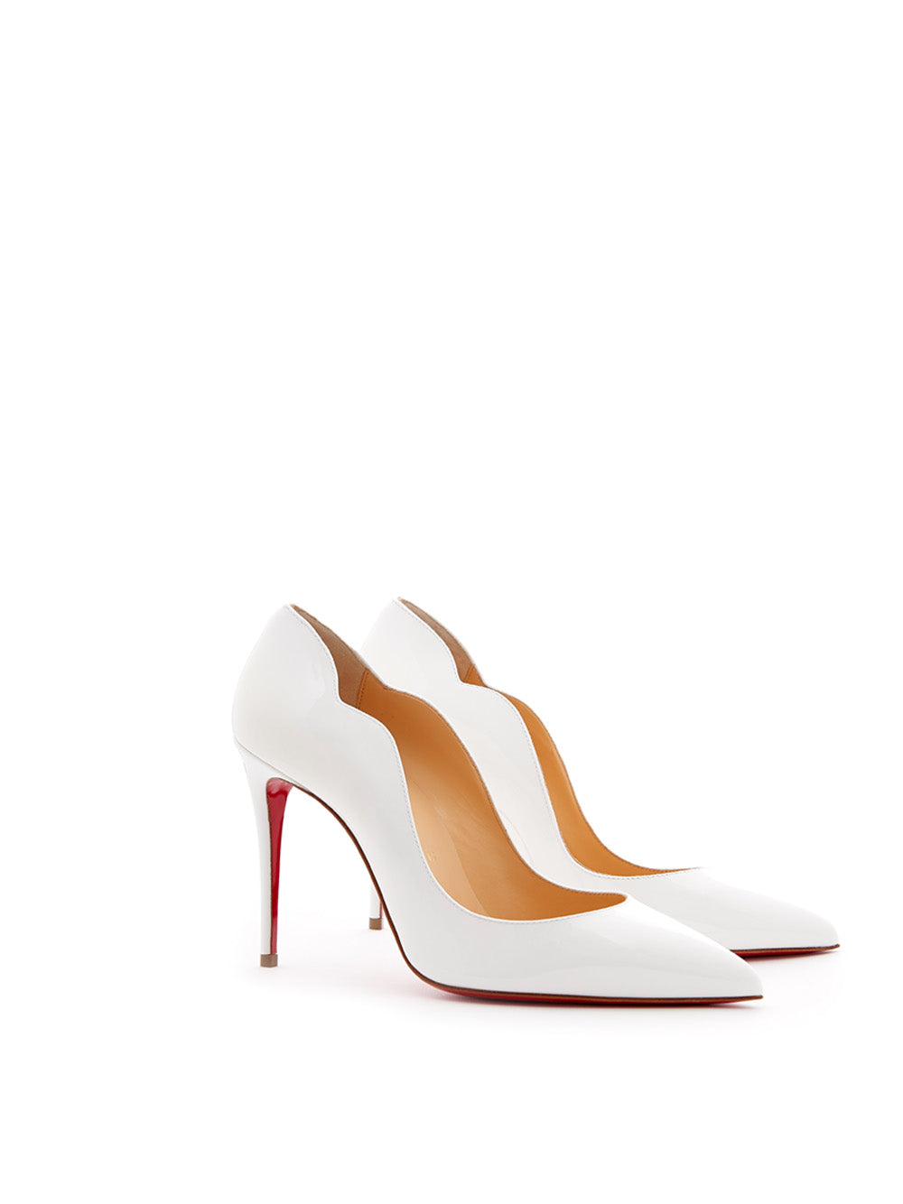 Chic White Patent Hot Chick 10 Pumps