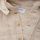 Elegant Beige Quilted Linen Vest