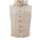Elegant Beige Quilted Linen Vest