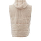 Elegant Beige Quilted Linen Vest
