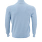 Elegant Light Blue Full Zip Cotton Jumper