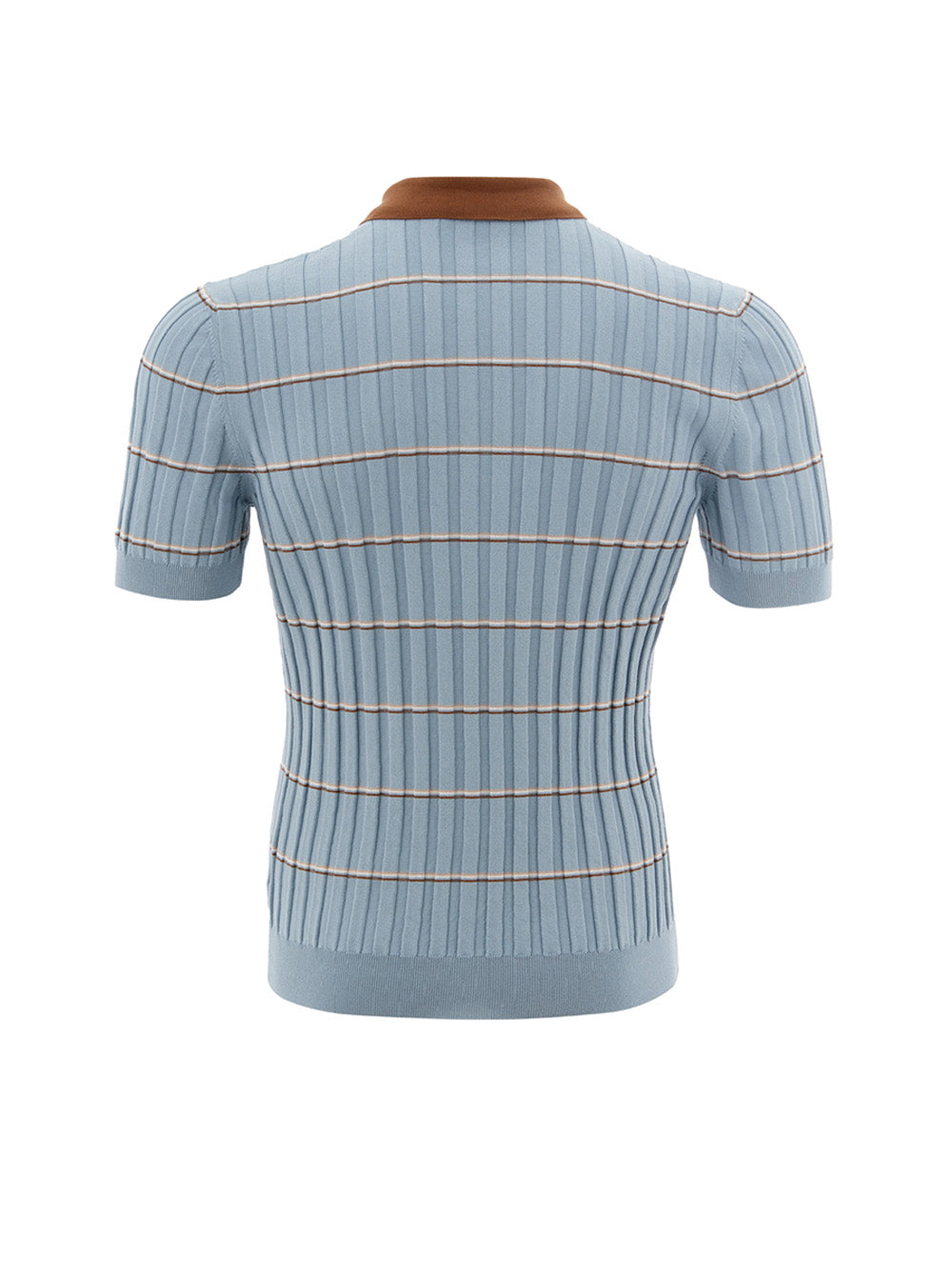 Elegant Light Blue Cotton Polo Shirt